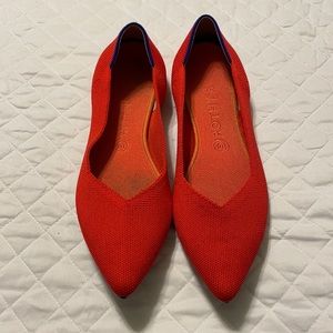 Rothy’s Red Points size 10.5 / EU 41.5